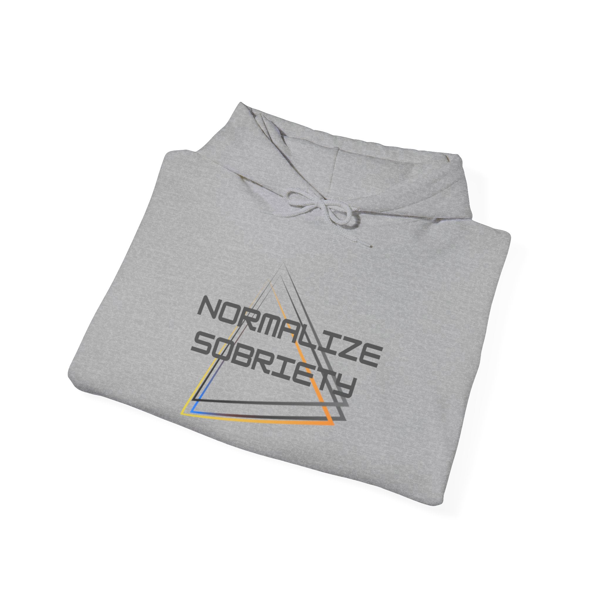 Normalize Sobriety Hoodie — Minimalist Recovery Awareness Pullover