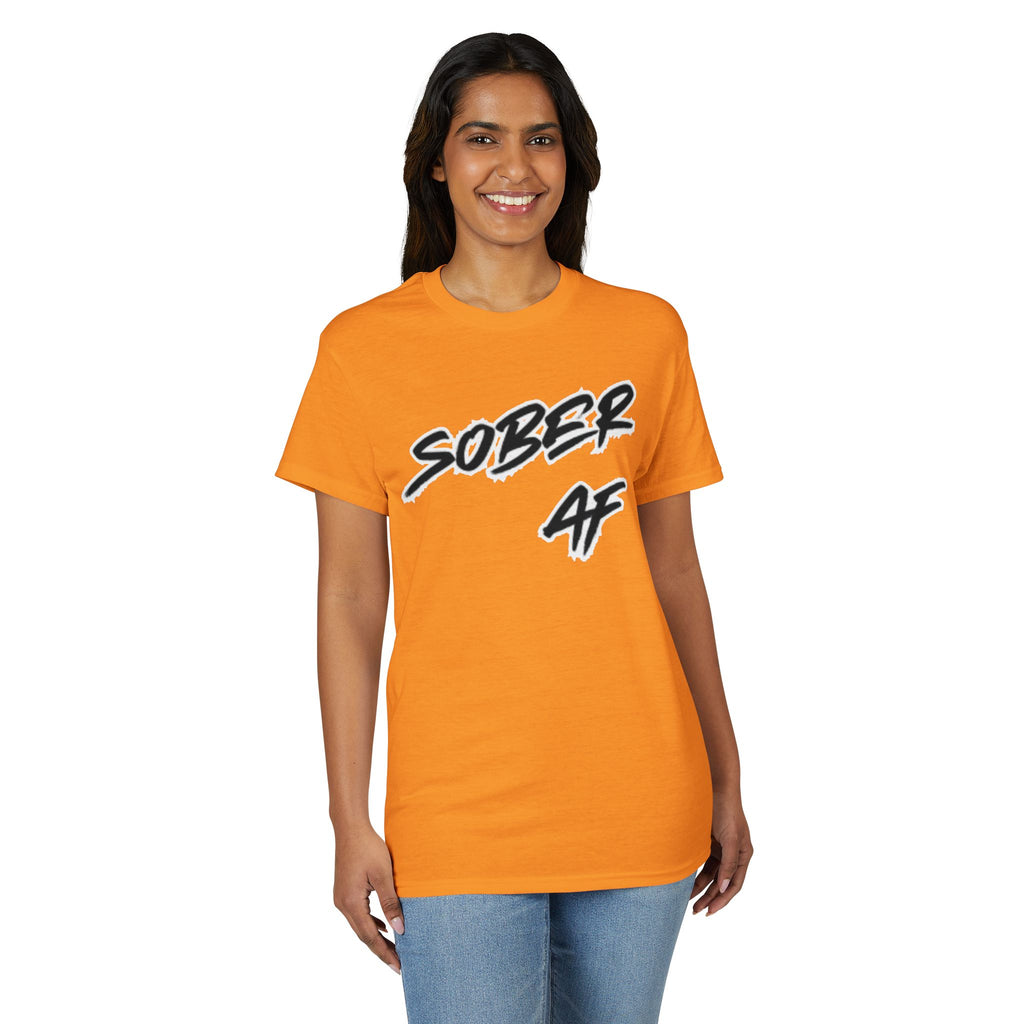 Sober AF T-Shirt – Bold Recovery Pride Tee