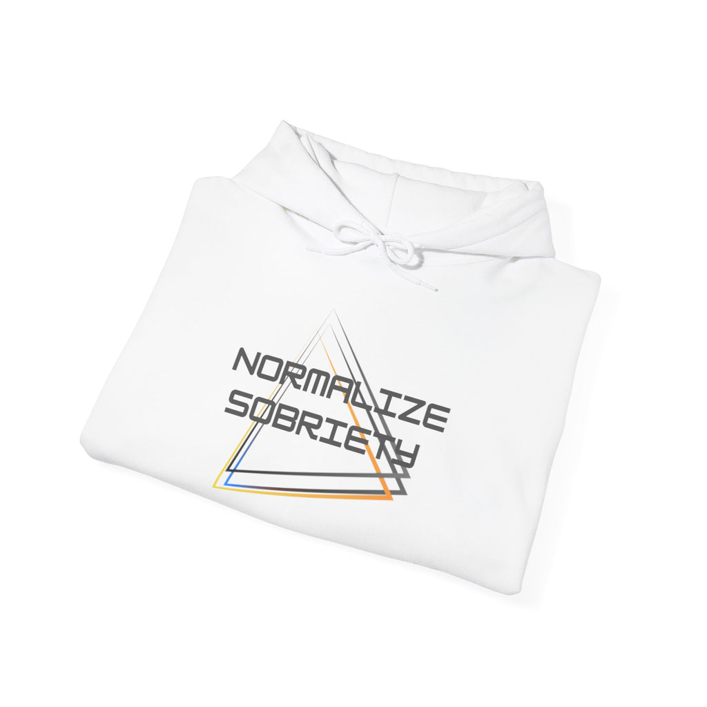 Normalize Sobriety Hoodie — Minimalist Recovery Awareness Pullover