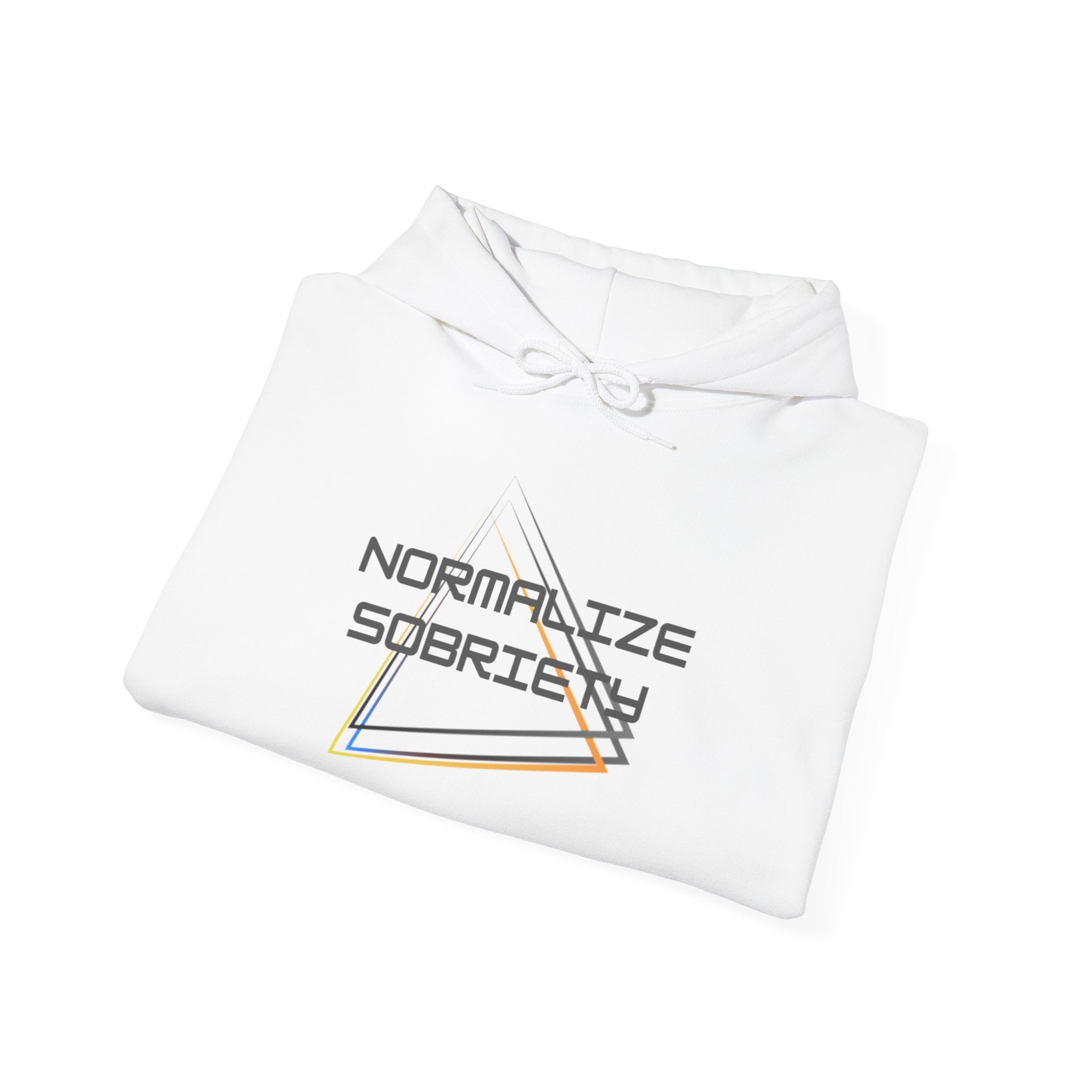 Normalize Sobriety Hoodie — Minimalist Recovery Awareness Pullover