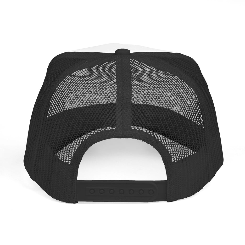 Notarize Service Trucker Cap - Retro Geometric Logo Mesh Hat