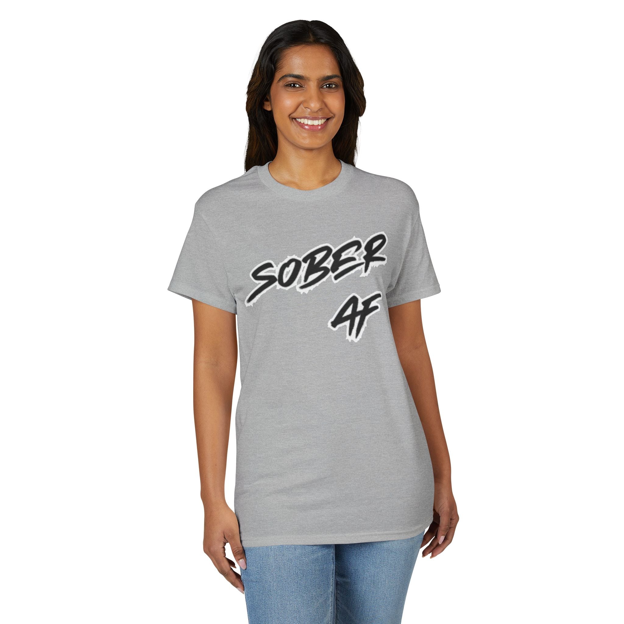 Sober AF T-Shirt – Bold Recovery Pride Tee