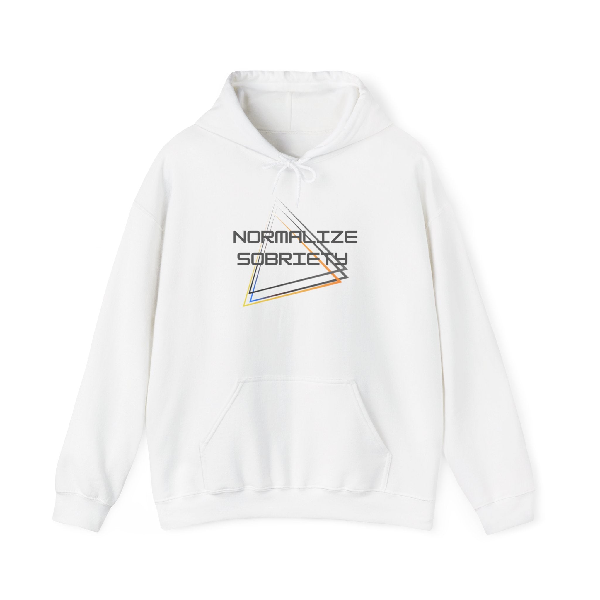 Normalize Sobriety Hoodie — Minimalist Recovery Awareness Pullover