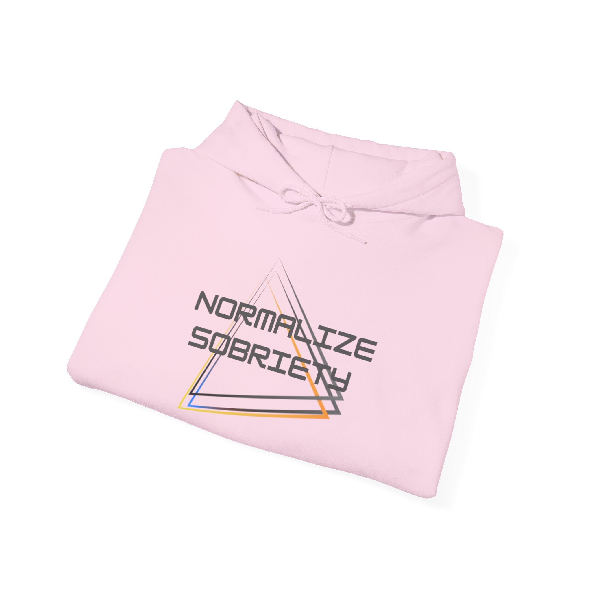 Normalize Sobriety Hoodie — Minimalist Recovery Awareness Pullover