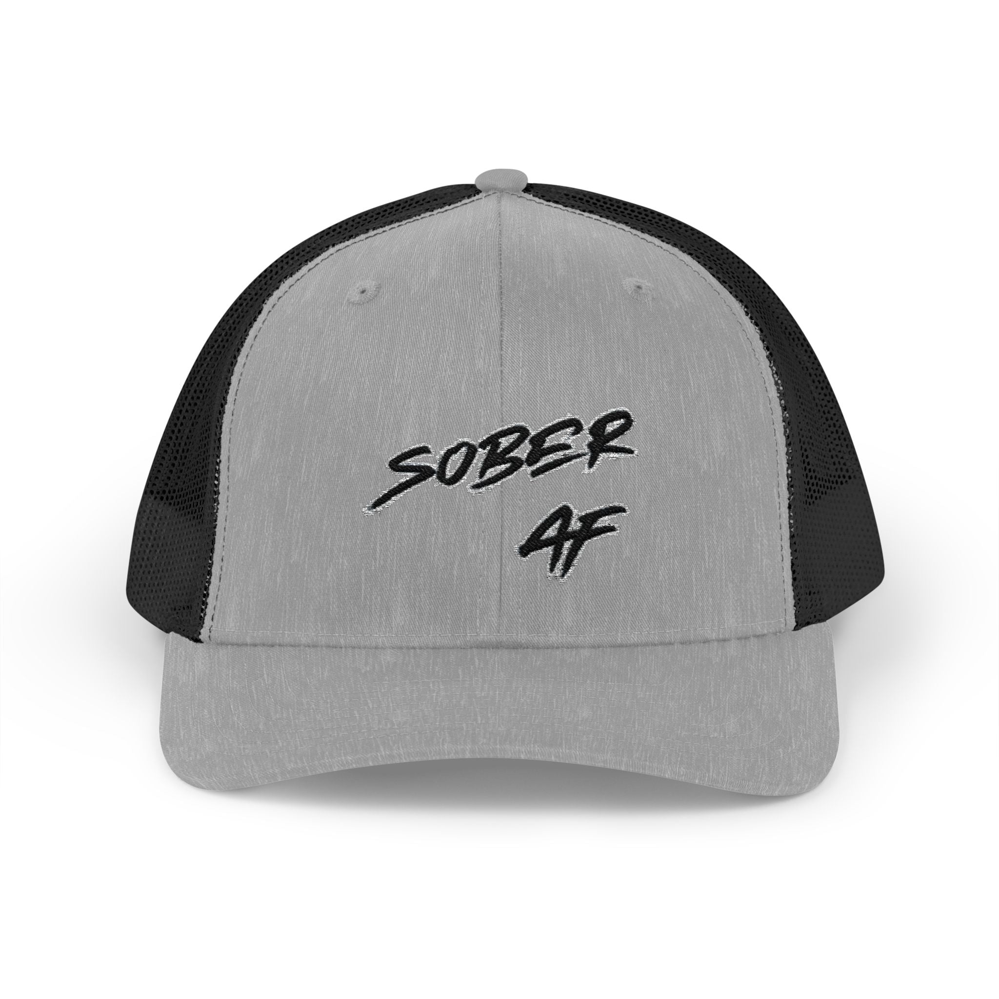 Sober AF Snapback Trucker Cap — Recovery Pride Mesh Hat