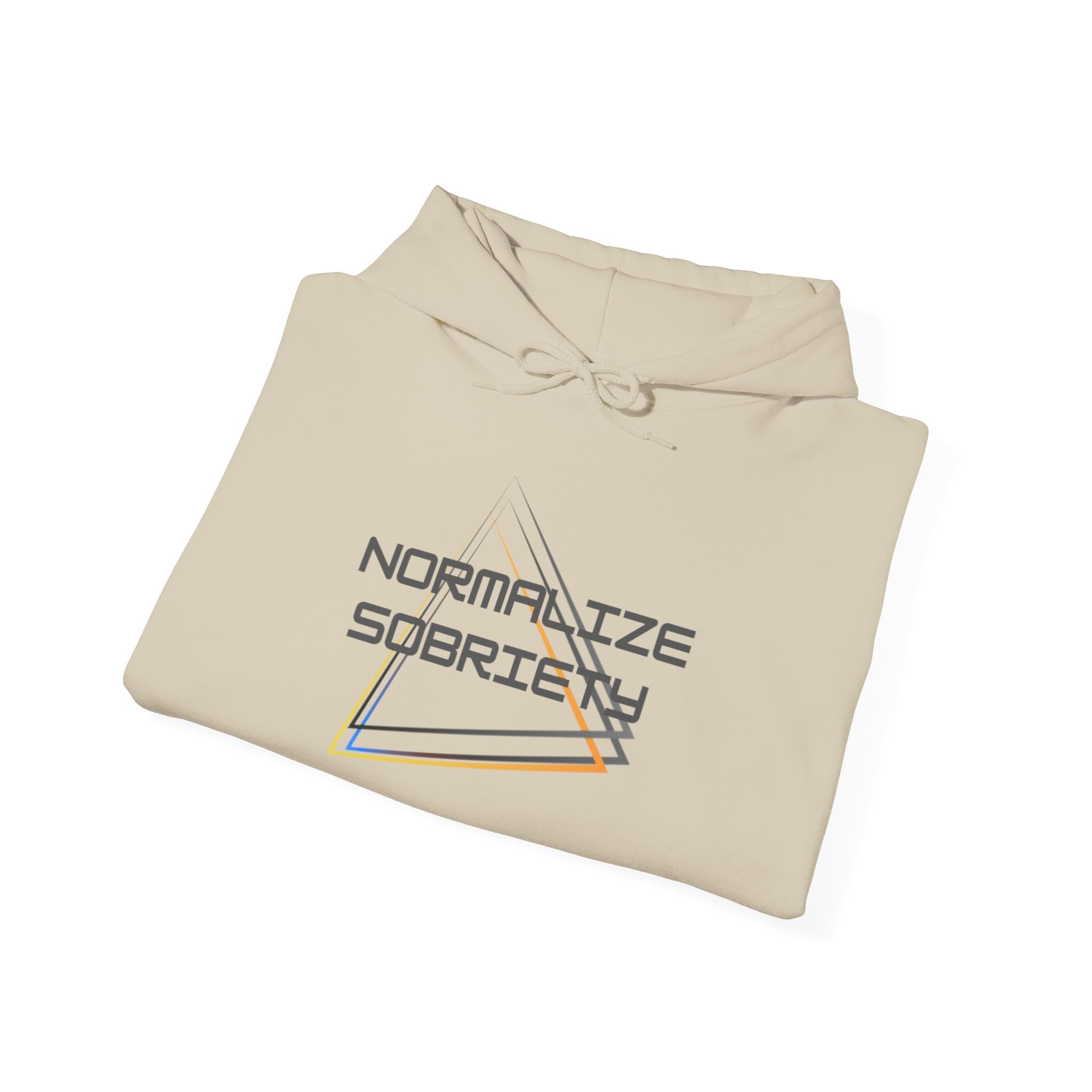 Normalize Sobriety Hoodie — Minimalist Recovery Awareness Pullover