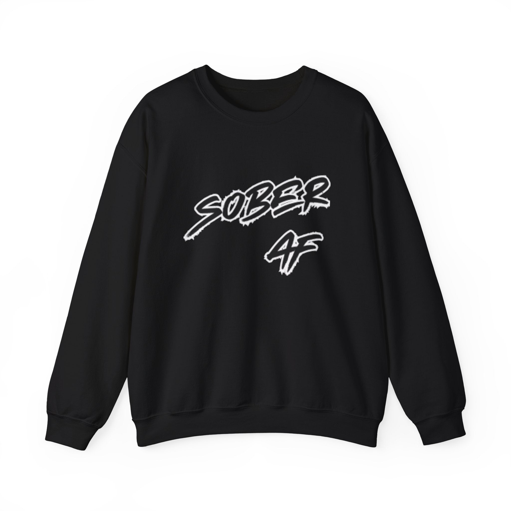 Sober AF Crewneck Sweatshirt — Recovery Pride Graphic Sweatshirt