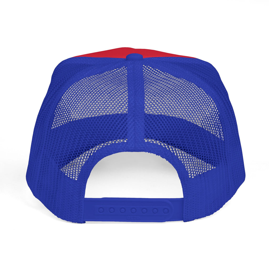 Notarize Service Trucker Cap - Retro Geometric Logo Mesh Hat