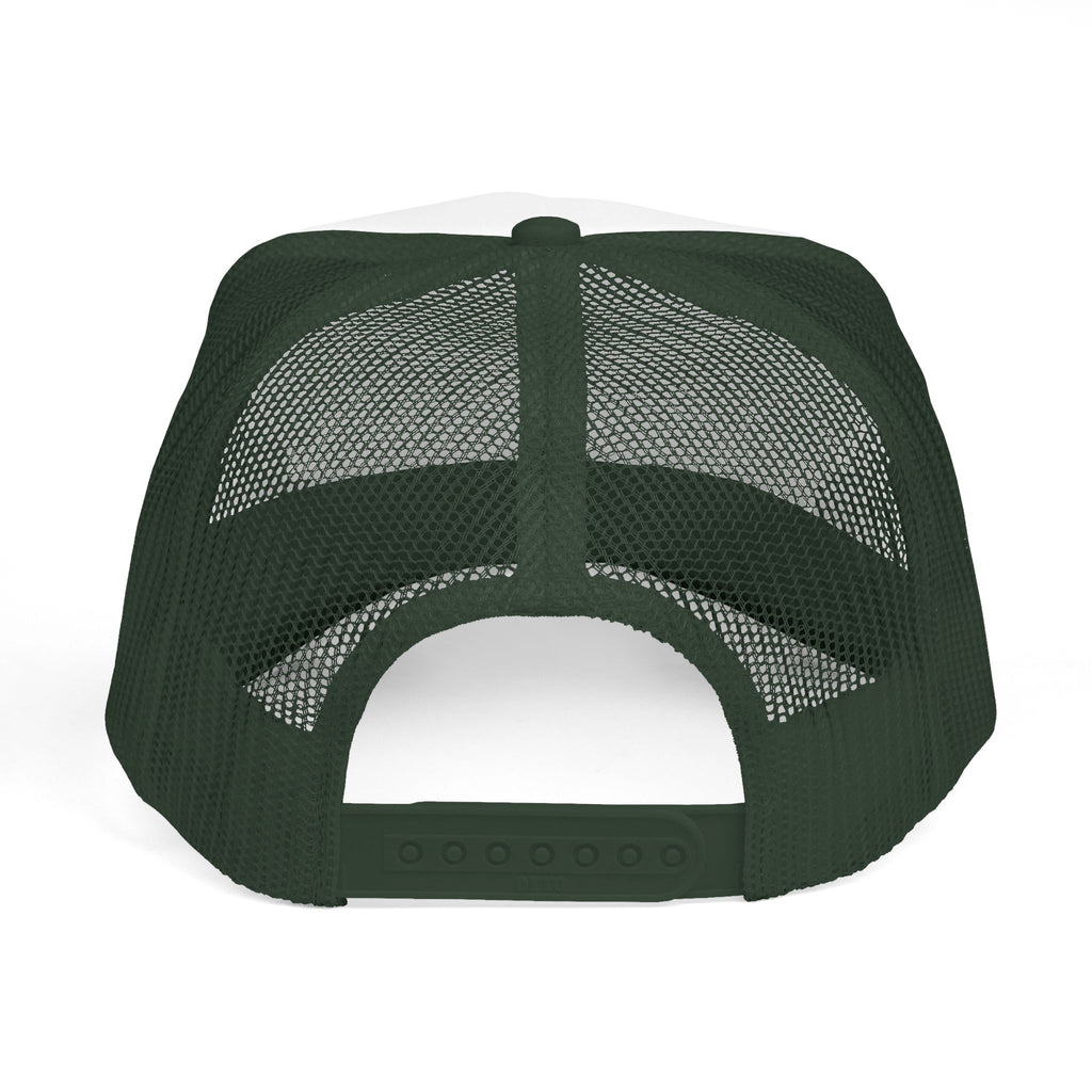 Notarize Service Trucker Cap - Retro Geometric Logo Mesh Hat