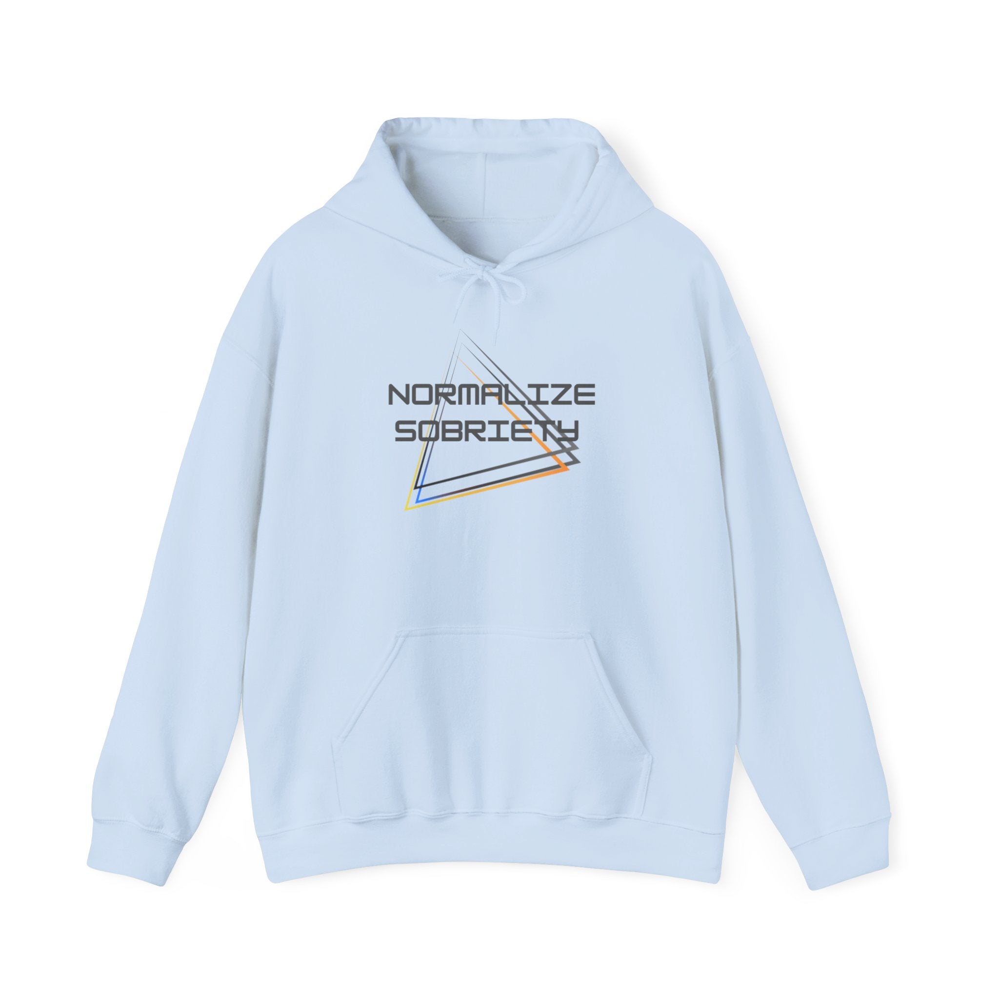 Normalize Sobriety Hoodie — Minimalist Recovery Awareness Pullover