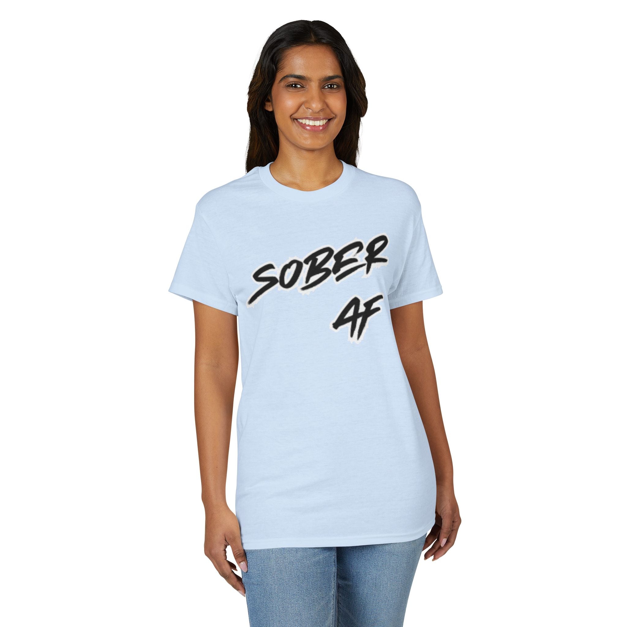 Sober AF T-Shirt – Bold Recovery Pride Tee