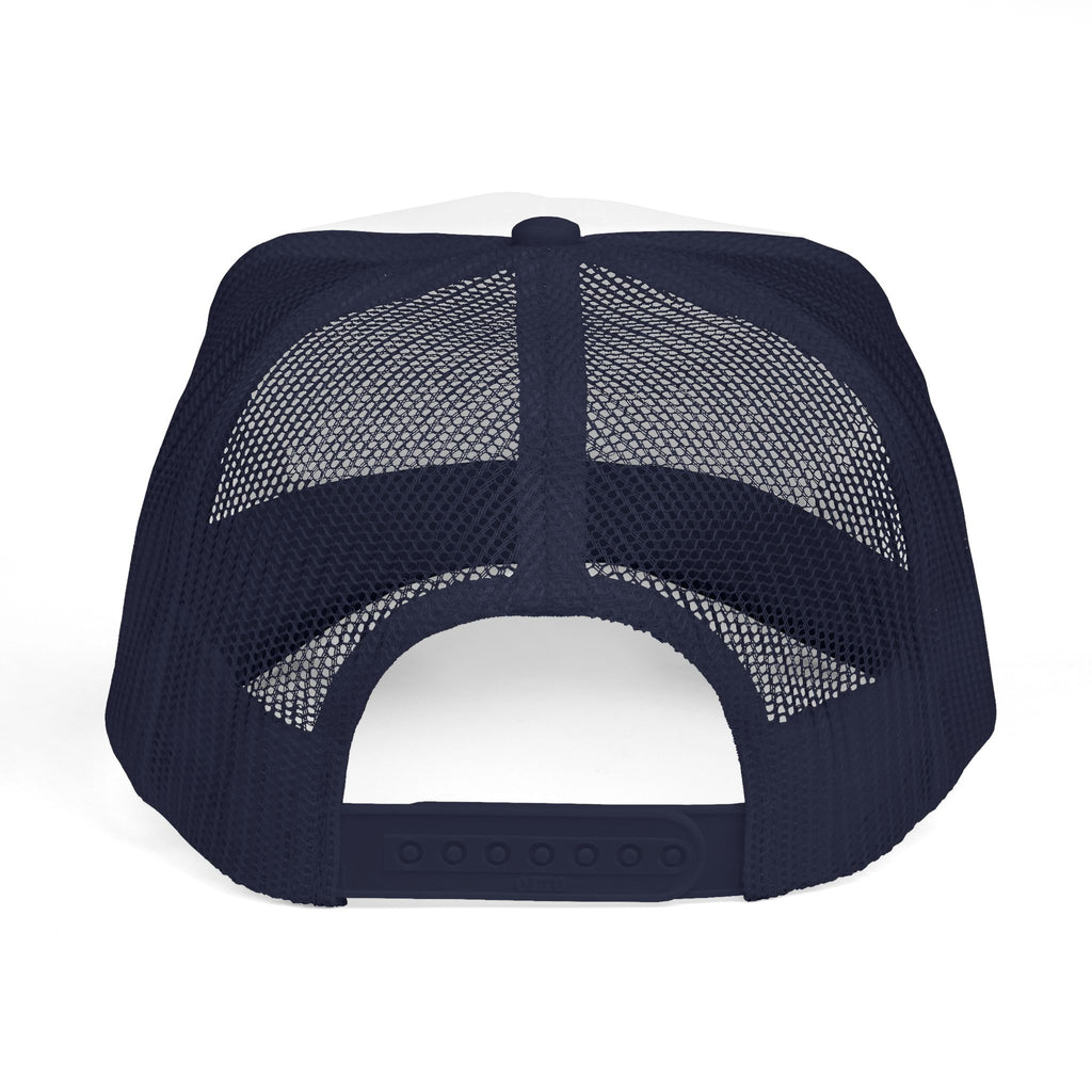 Notarize Service Trucker Cap - Retro Geometric Logo Mesh Hat