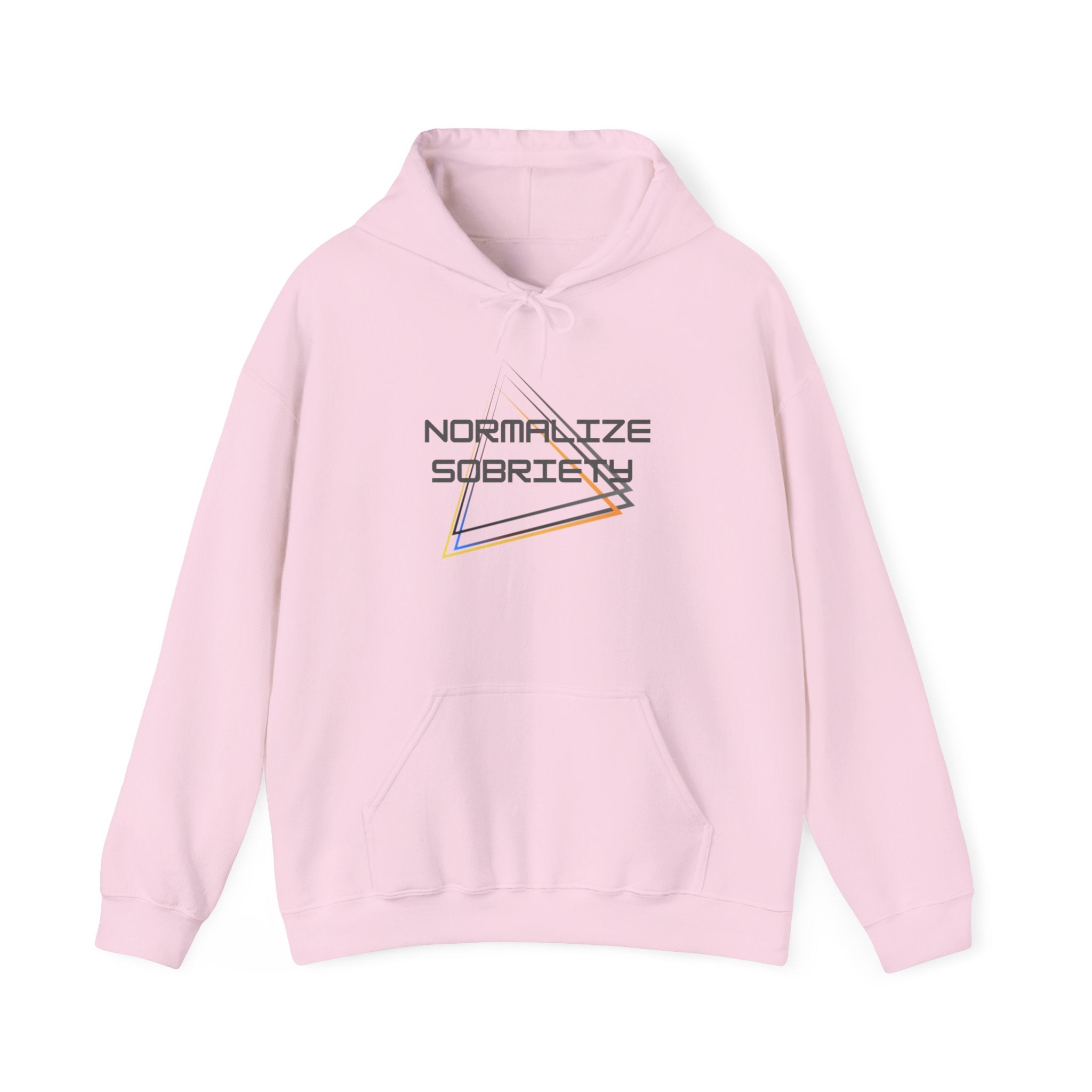 Normalize Sobriety Hoodie — Minimalist Recovery Awareness Pullover