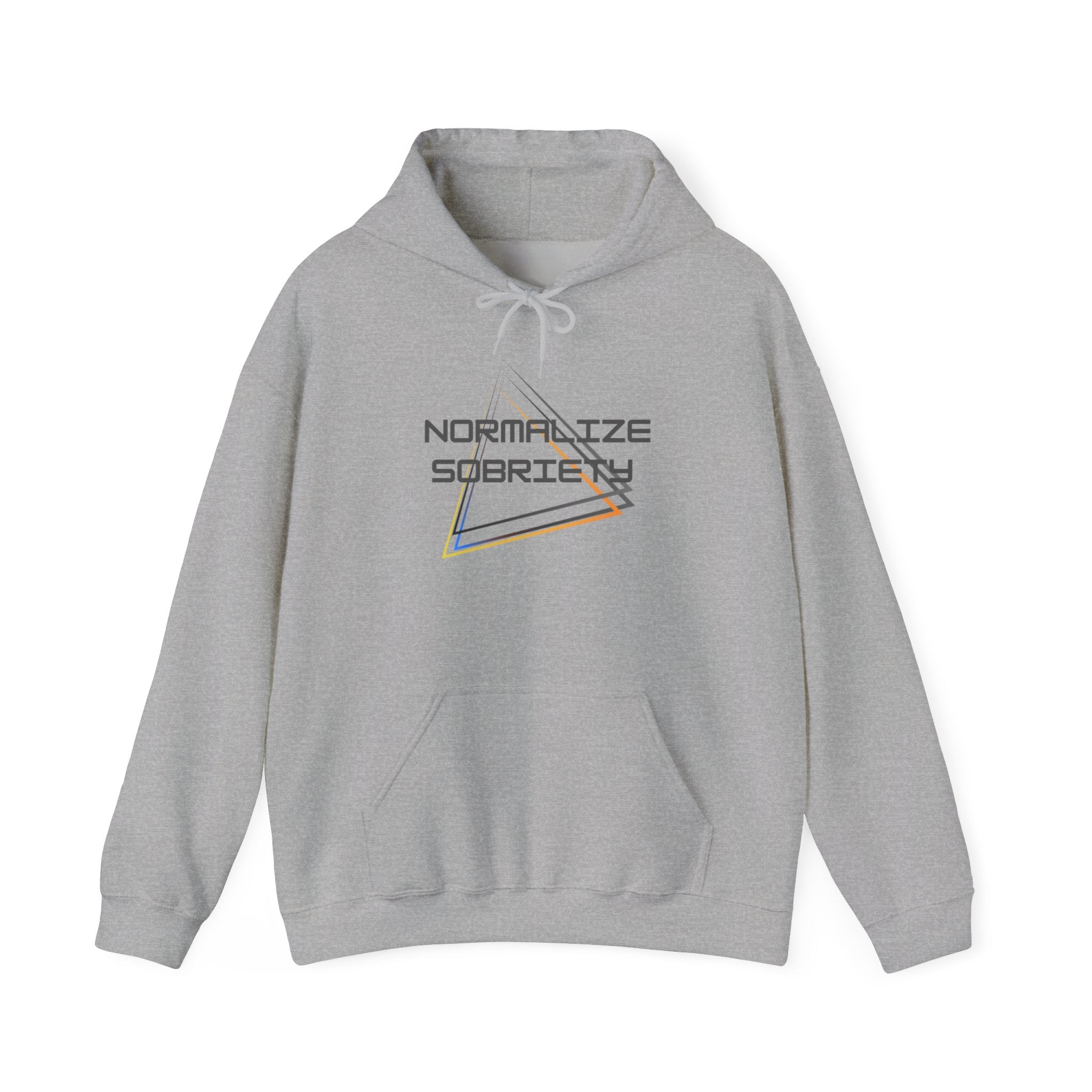Normalize Sobriety Hoodie — Minimalist Recovery Awareness Pullover