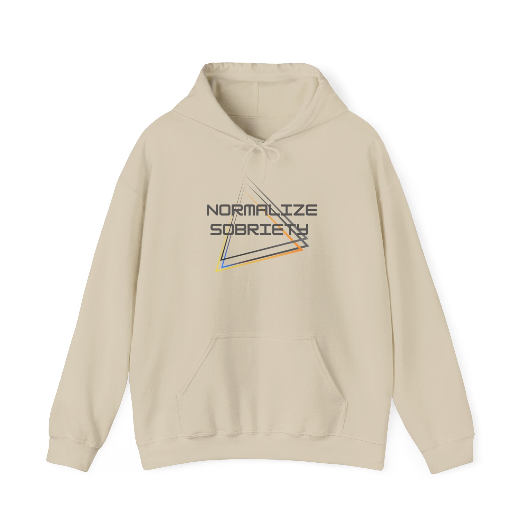 Normalize Sobriety Hoodie — Minimalist Recovery Awareness Pullover