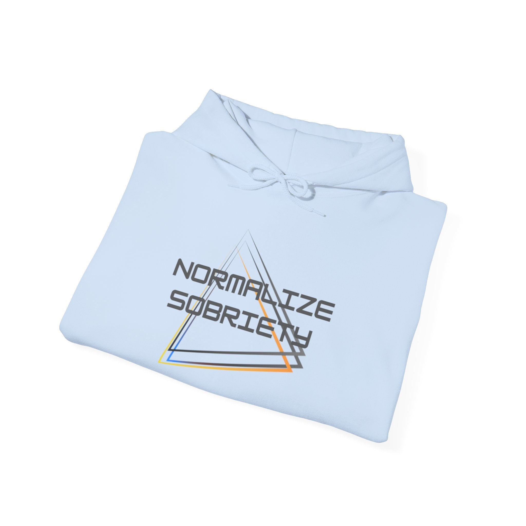 Normalize Sobriety Hoodie — Minimalist Recovery Awareness Pullover