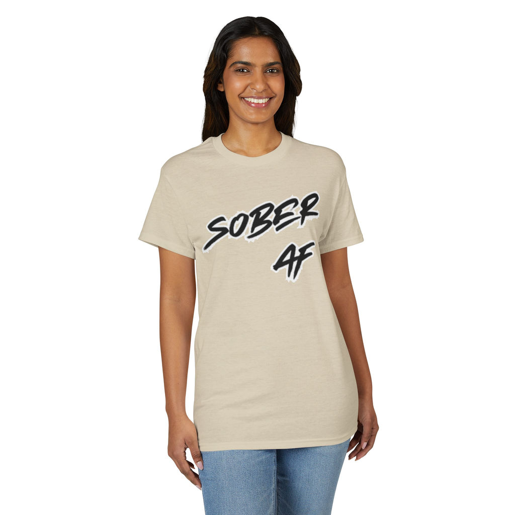 Sober AF T-Shirt – Bold Recovery Pride Tee