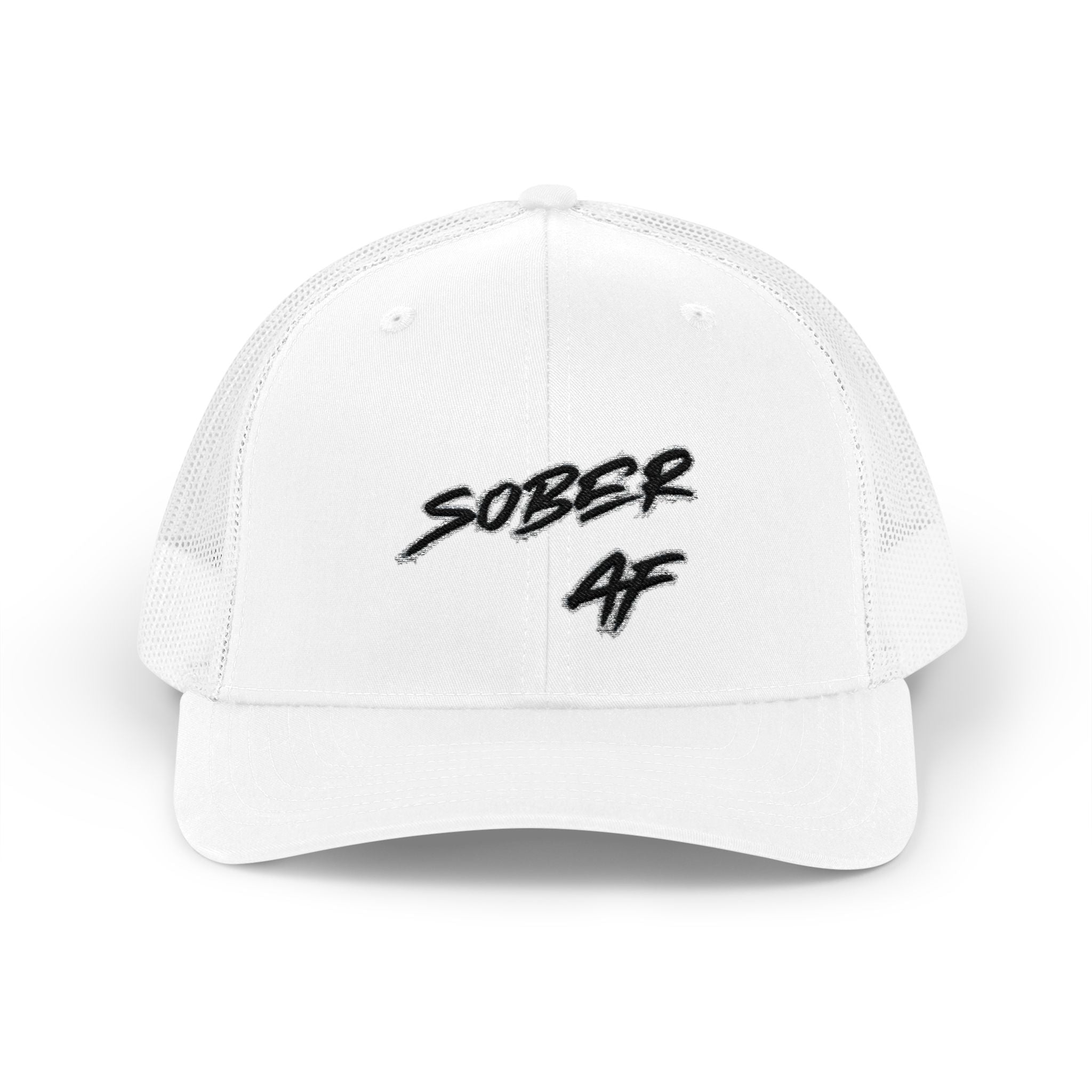 Sober AF Snapback Trucker Cap — Recovery Pride Mesh Hat