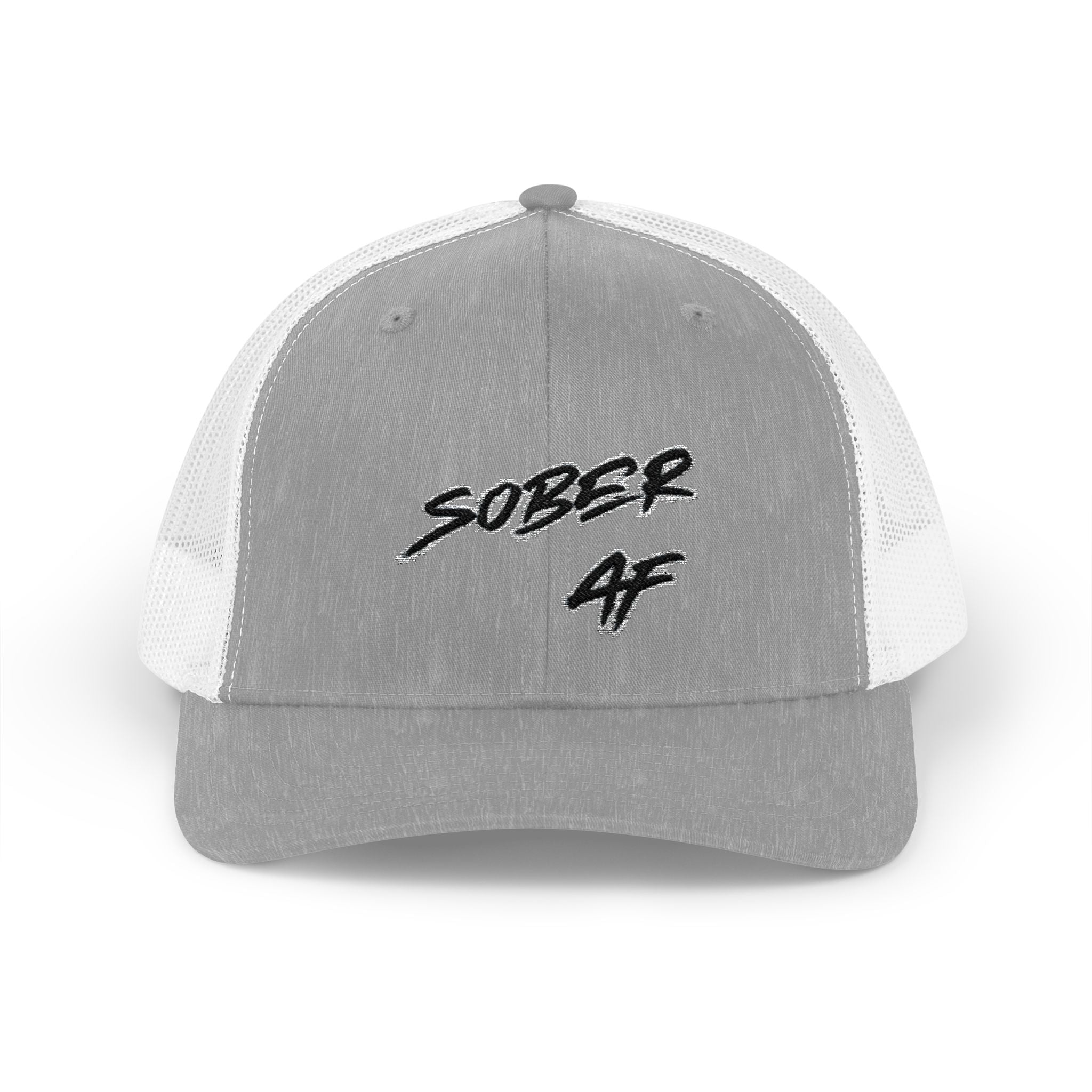Sober AF Snapback Trucker Cap — Recovery Pride Mesh Hat